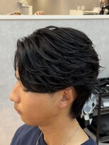 エデアンルクラ 下通(EDEAN Leclat)&nbsp;熊本メンズヘアフェザーパーマセンターパート