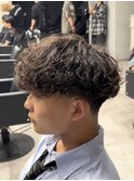 波巻きパーマ
