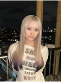 ホワイト裾カラー