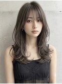 髪質改善ワンホンレイヤー顔周りカットハッシュカットグレージュ