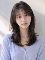 ワゴンバイアフロート(Wagon by afloat)&nbsp;ミディアムレイヤー×シースルーバング20代30代40代丸顔面長池袋
