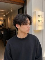 ワワ ヘアサロン 高円寺店(WAWA HAIR SALON)&nbsp;ニュアンスパーマ×センターパート