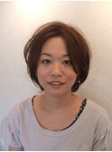 ナチュラルなボブスタイル