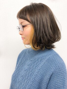 マルクラフ(hair shop Marque Laugh) インテリボブ!こっそりお洒落を楽しんで