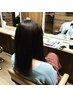 炭酸シャンプー+カット+縮毛矯正+当店オリジナルTR￥15,000→￥13,000