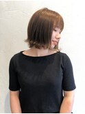 簡単スタイリング外はねボブ