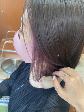 テトラ バイ ネオリーブ 横浜西口店(tetra by neolive) ピンクパープル☆なイヤリングカラー