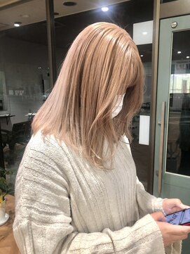 オーダイム(ou' dime) ミルクティーピンクベージュダブルカラーケアブリーチ