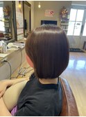 大人かわいい小顔ショートミディアム☆ショコラベージュ
