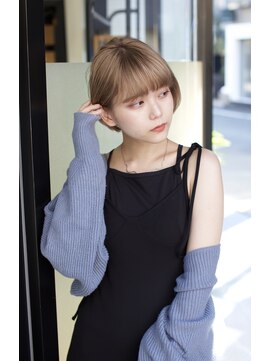 ウィーブス セタガヤ(weaves -SETAGAYA-) ミルクティーシルキーベージュ×大人ボブ【weavesSETAGAYA】