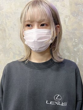 サル(saru) ☆ハイトーン×ホワイトベージュ☆