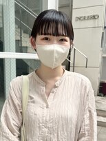 大人かわいいワイドバングショートボブ丸みショート