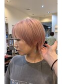 ベビーピンクショートヘア