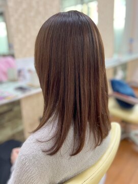 アークスヘアー 20代30代40代髪質改善カラーショコラベージュ艶感ミディ