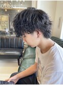 ウルフ/メンズ/スパイラルパーマ/高橋