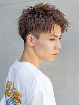 シティ(CITY) 【メンズstyle】ベリーショートニュアンスパーマグレーベージュ