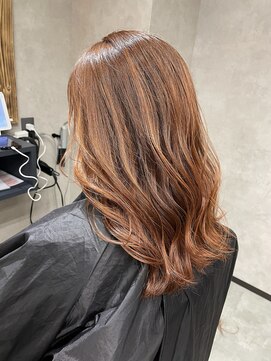 サニー 渋谷(SUNNY) バレイヤージュ、ハイライト、レイヤーロング、グレーベージュ