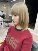 リミットバイアフィナー 大宮店(limit by Afinar)&nbsp;レイヤーボブ/ハニーブロンド/ブリーチダブルカラー