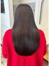 プレミアム髪質改善酸性ストレート+ブロー(ブリーチ、ダメージ毛）￥18480～