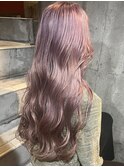 ランベンダーピンク/ハイトーン/ロングヘア