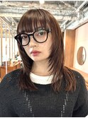 薬院【honen】ショートボブウルフレイヤー髪質改善メテオカラー