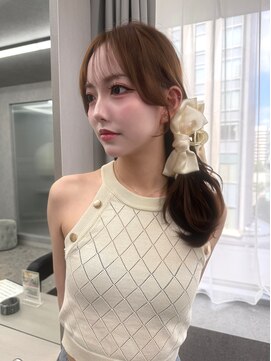 ボタン ハカタ(VOTAN hakata) 博多美容室/顔周りカット/ベージュカラー/ショコラベージュ