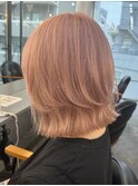 ミルキーピンク×レイヤーボブ