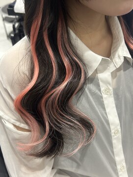 ヘアーデザイン ジェルム(Hair Design germe) ピンクインナー
