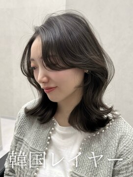 レイヤーカット/韓国レイヤー/顔周りカット/顔周りレイヤー