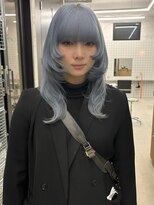 キオクエコ(KIOX eko) ペールブルー/ハッシュカット/名古屋ブリーチ