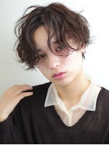 ハロオム(Halo homme) 今どき!センターパートウェーブ|メンズミディアム
