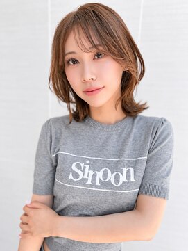 オーロ(ORO) 20代30代40代オススメ/くびれレイヤーボブ/ブリーチなしカラー