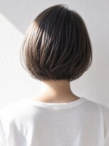 ヘイ 松本店(HEY) 【HEY 松本】丸みショートボブ×柔らかアッシュ バックショット