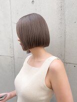 フォト 新宿三丁目(foto) 髪質改善縮毛矯正地毛風ストレート切りっぱなしボブ