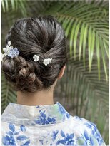ヘアークリエイション クラニ(hair creation Qulani)&nbsp;編み込み　浴衣アップ