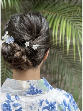 ヘアークリエイション クラニ(hair creation Qulani) 編み込み　浴衣アップ