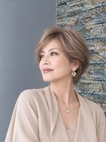 アース 熊本嘉島店(HAIR&MAKE EARTH)&nbsp;白髪を活かす上品ハイライト＊大人ショート
