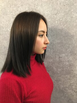 ロンド ルージュ 銀座店(Lond rouge) 【佐藤詩穂】ツヤ感のあるミディアムストレート