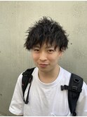 ツーブロックツイストショートフェード