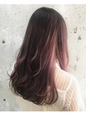 ピンクパープルグラデーション_セシルカット
