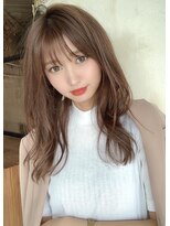 アリスバイアフロート 自由が丘(ALICe by AFLOAT)&nbsp;レイヤーシースルー（小顔オリーブカラーハイライトカラー）