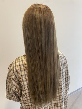 りんごの木 篠ノ井駅前店 ロングスタイル/うるツヤ/オリーブアッシュカラー