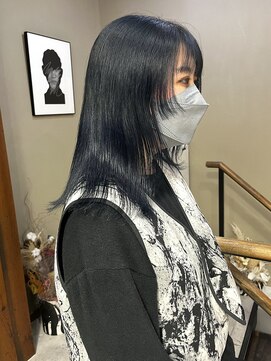 ヘアー アイス ルーチェ(HAIR ICI LUCE) ブルーブラック アッシュカラー /中西