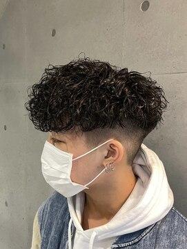 メンズサロンドットリアン(dot. lien) 無造作スパイラルパーマ刈り上げマッシュメンズパーマ