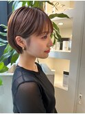 髪質改善＊メルティ―カラー丸みショート＊美髪【Zina千葉】