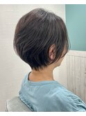 大人可愛い30代40代50ショートボブショート丸みショート