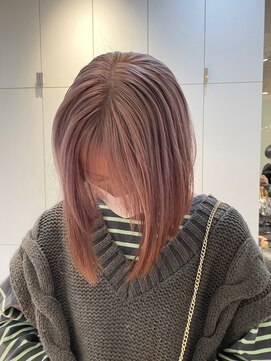 ガリカ シーム(Gallica/SEAM) 【川辺晴加】モテ髪ピンクベージュ