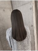 大人綺麗なストレート ミントグレージュ おおたかの森