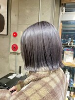 オーガニック ライフ 若葉 鶴ヶ島(organic+life) 大人美人外ハネボブショコラアッシュ前髪小顔カットモテ髪