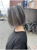 【武藤裕也】切りっぱなしボブ◎バレイヤージュグレージュ◎